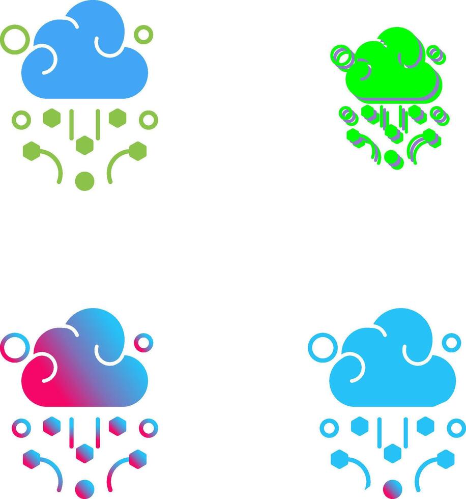 Hail Icon Design vector