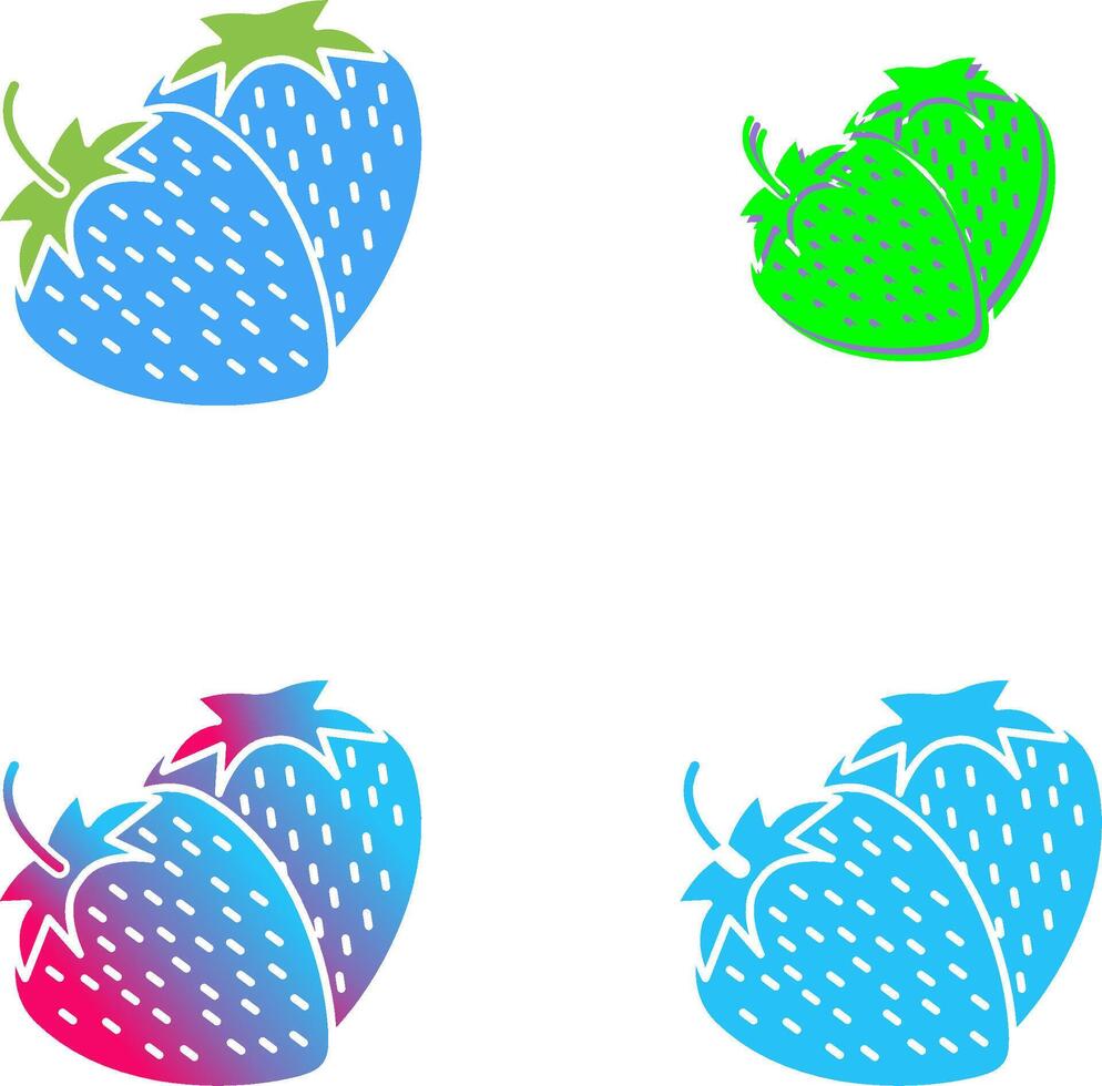 Strawberry Icon Design vector