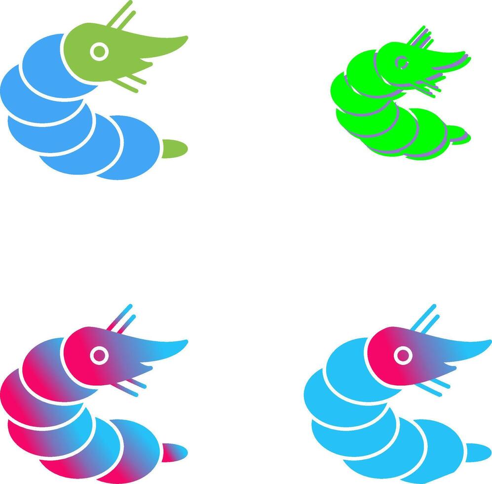Shrimp Icon Design vector