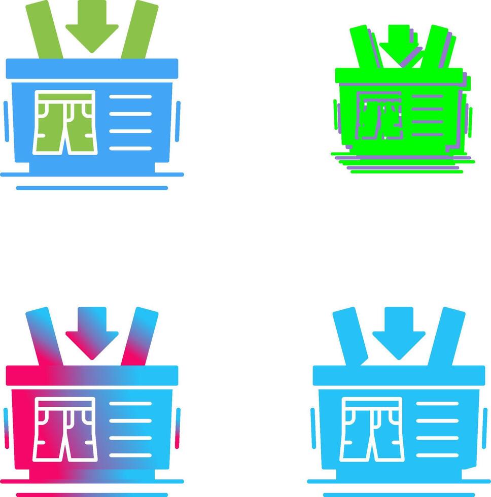 Shopping Basket Icon Design vector