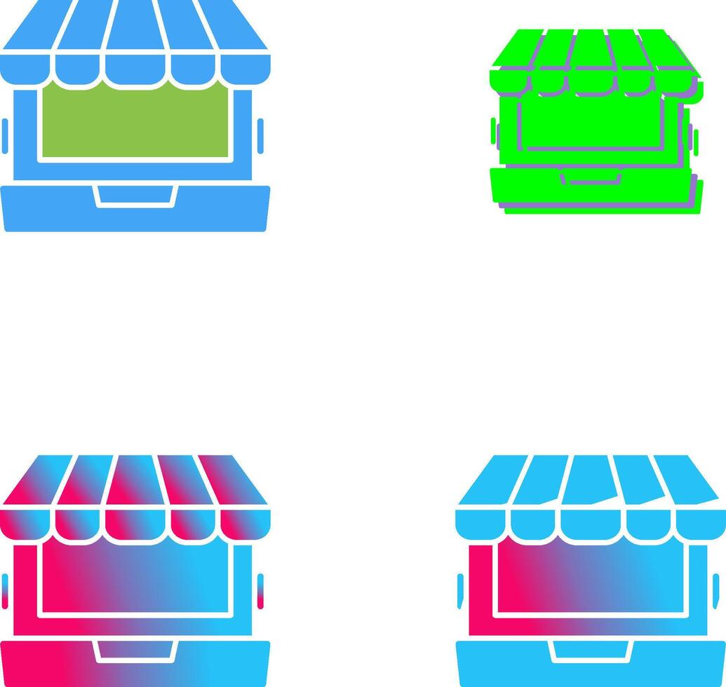 Online Shopping Icon Design vector