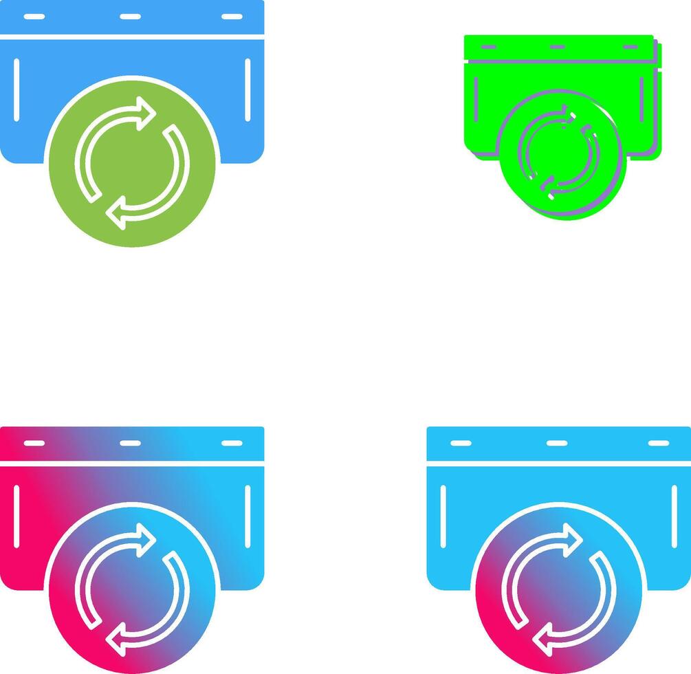Refresh Icon Design vector