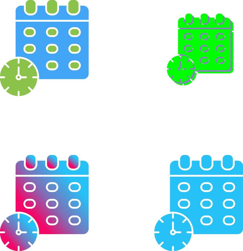 Deadline Icon Design vector
