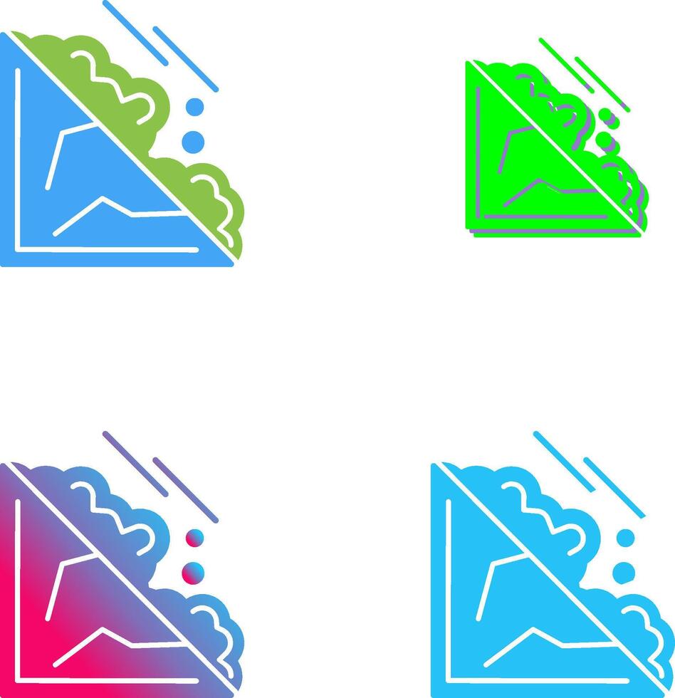 Avalanche Icon Design vector