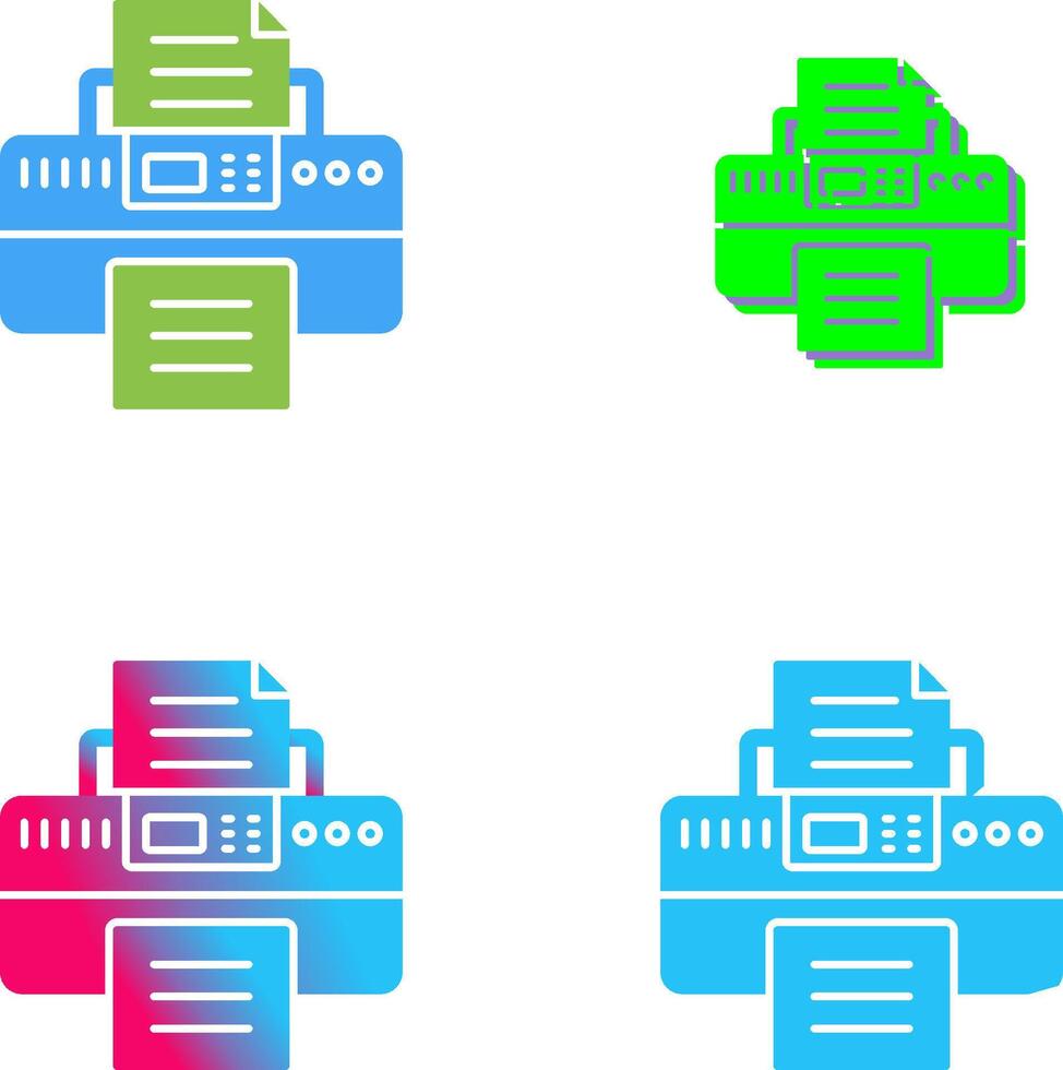Printer Icon Design vector
