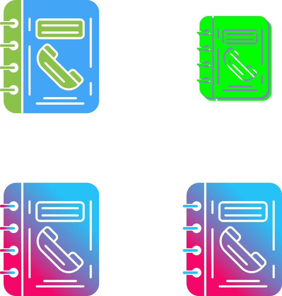 Phonebook Icon Design vector