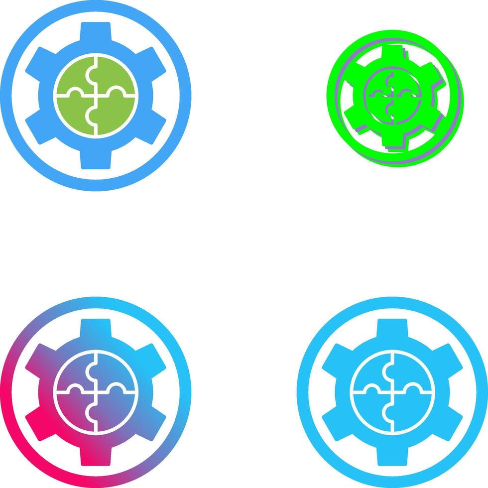 Solution Icon Design vector