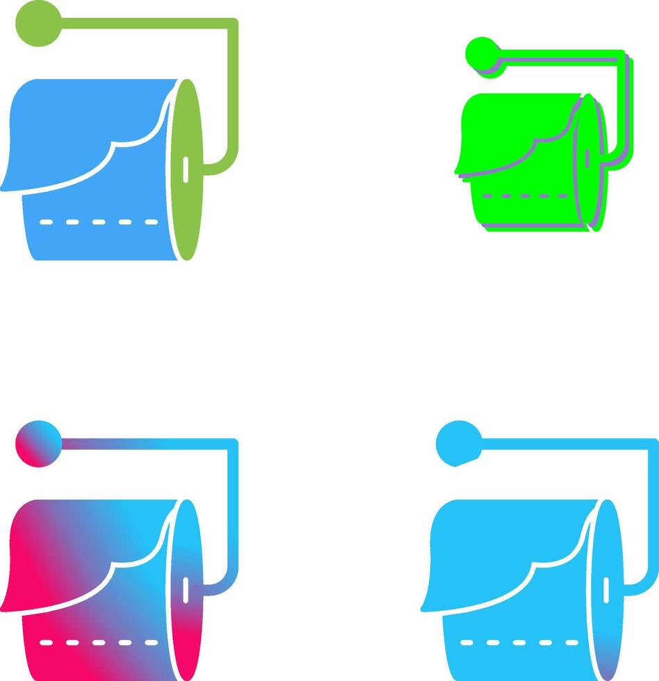 Tissue Roll Icon Design vector