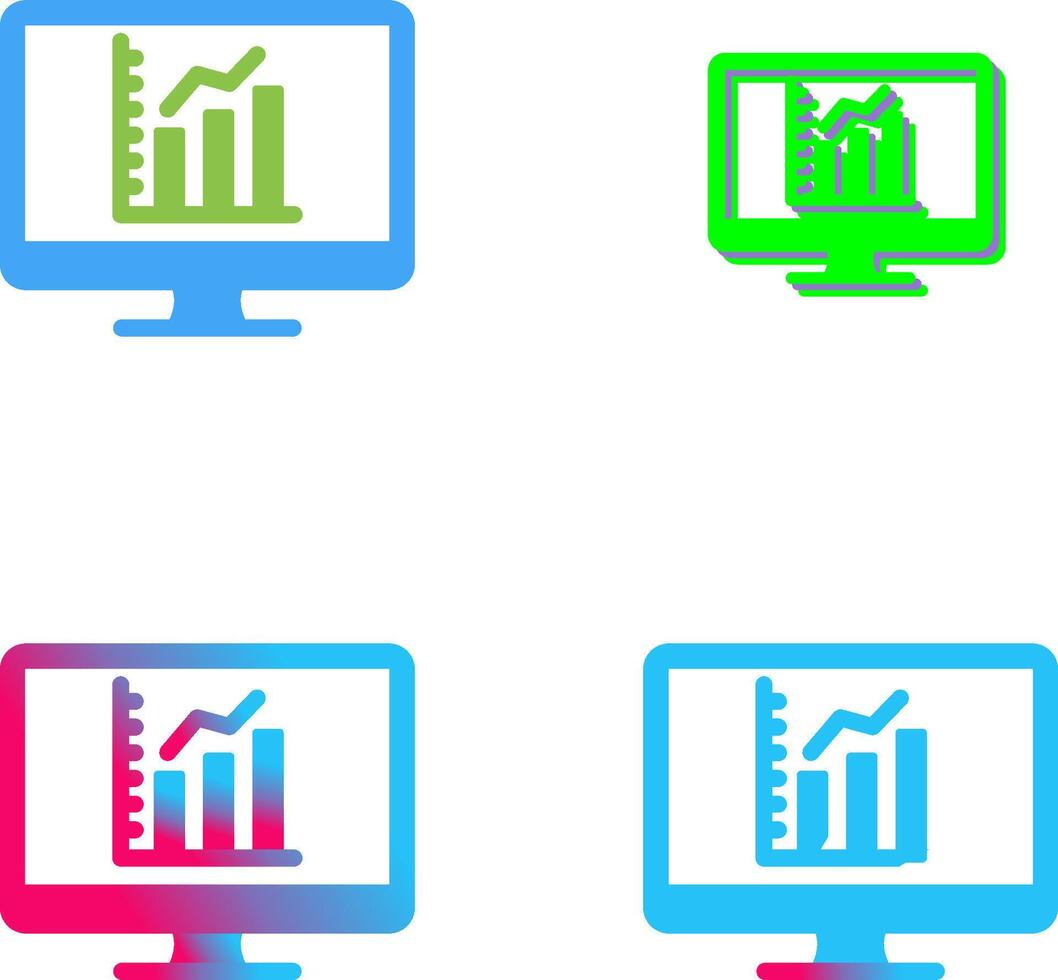 Chart Icon Design vector