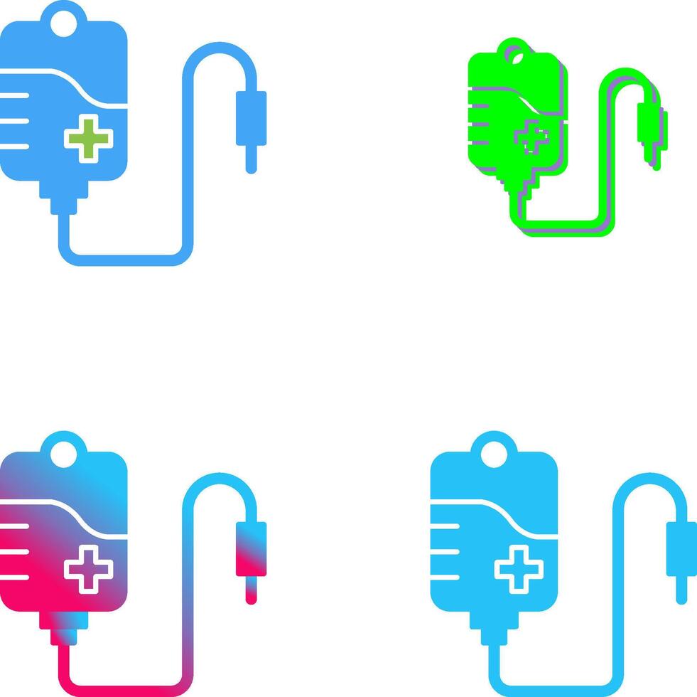 Blood Bag Icon Design vector