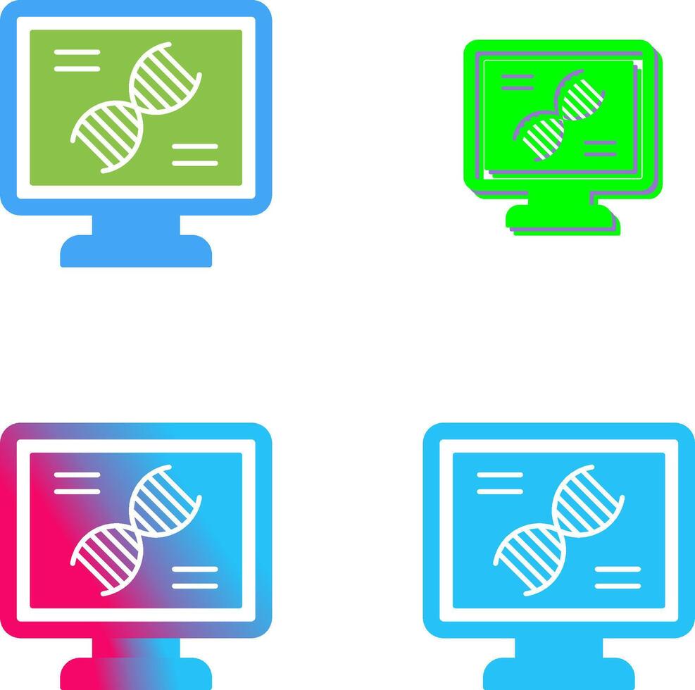 Dna Test Icon Design vector