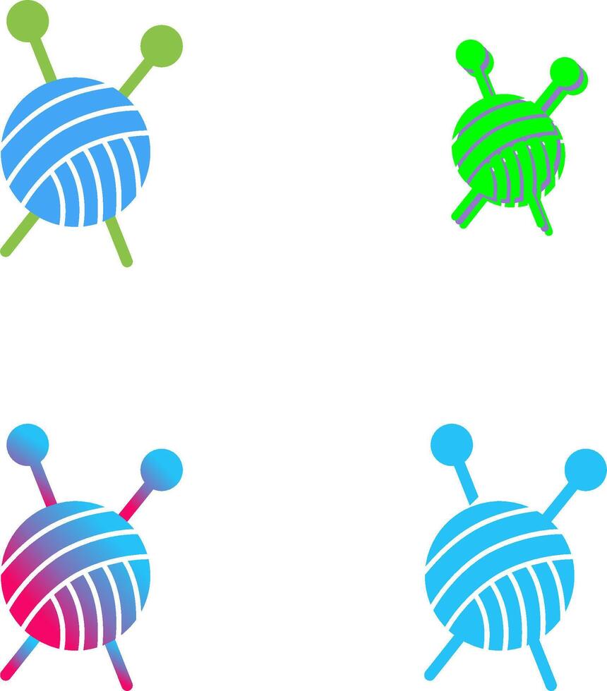 Knitting Icon Design vector