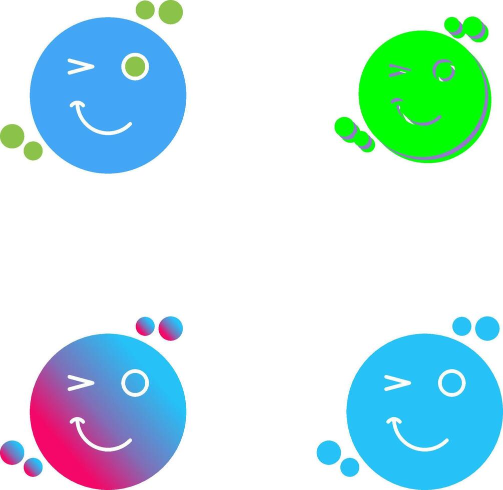 Wink Icon Design vector