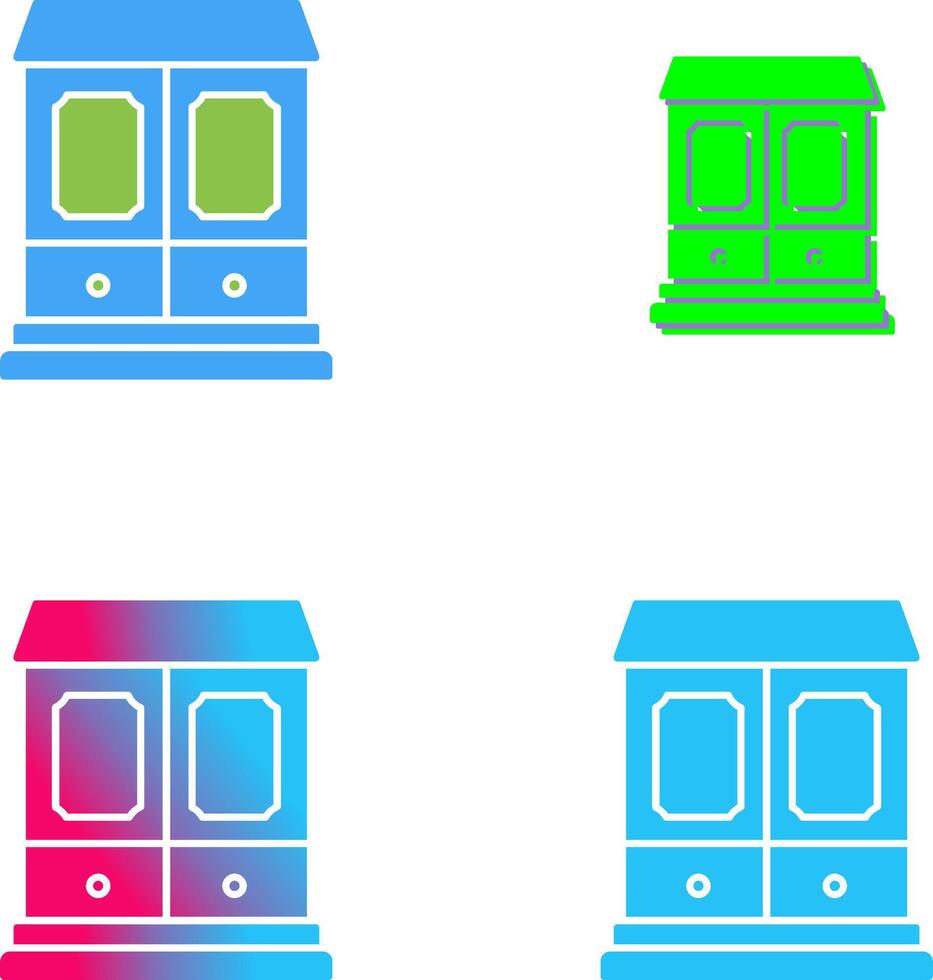 Wardrobe Icon Design vector