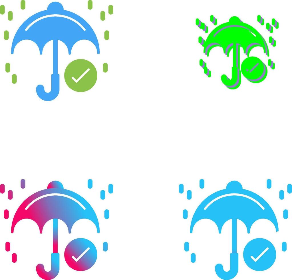 Keep Dry Icon Design vector