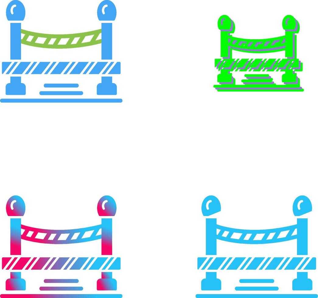 Do Not Cross Line Icon Design vector