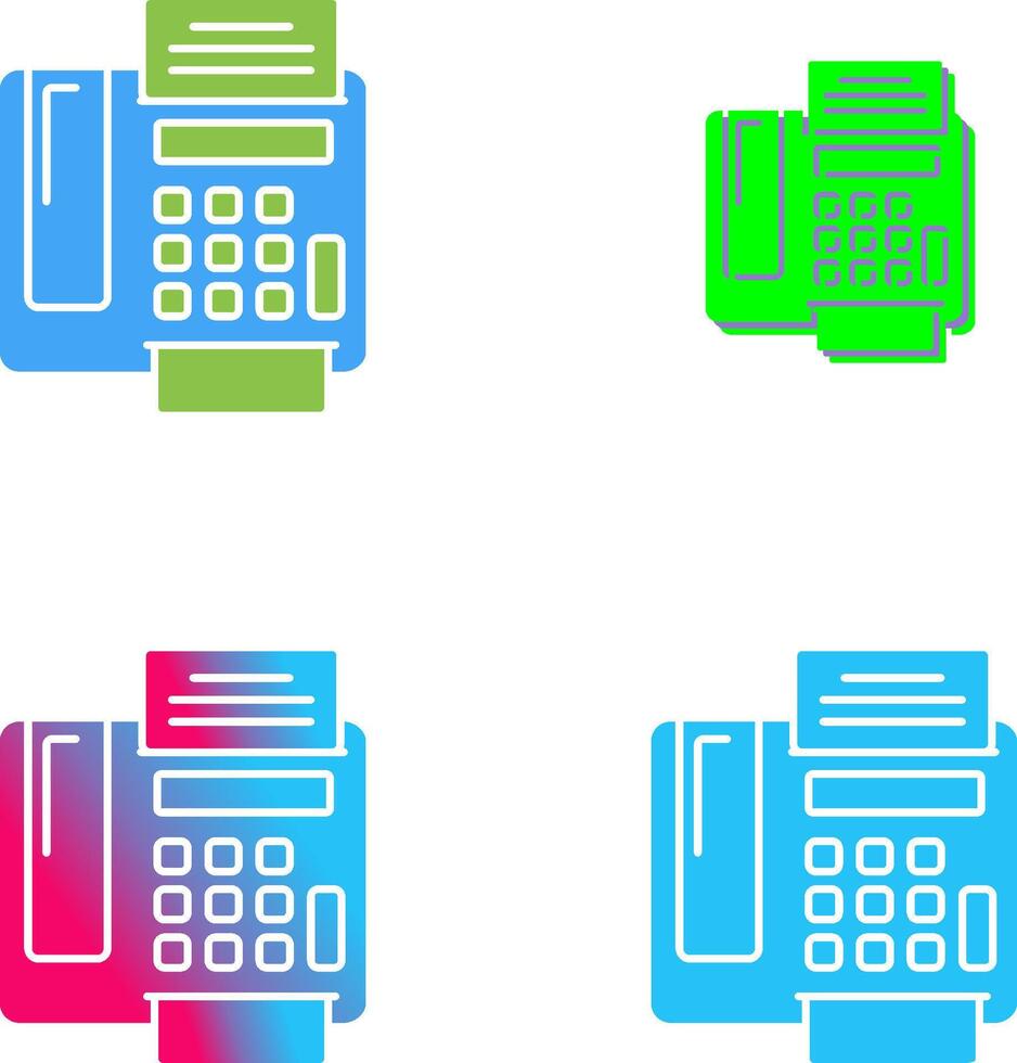 fax Machine Icon Design vector