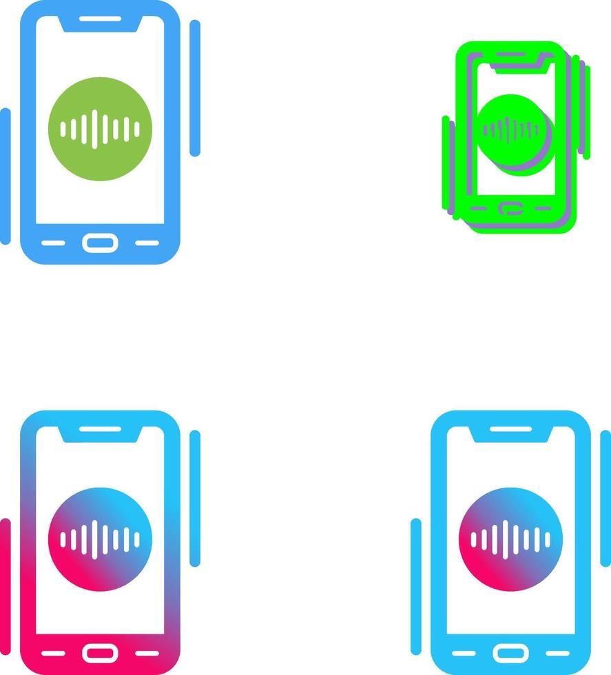 Recorder Icon Design vector