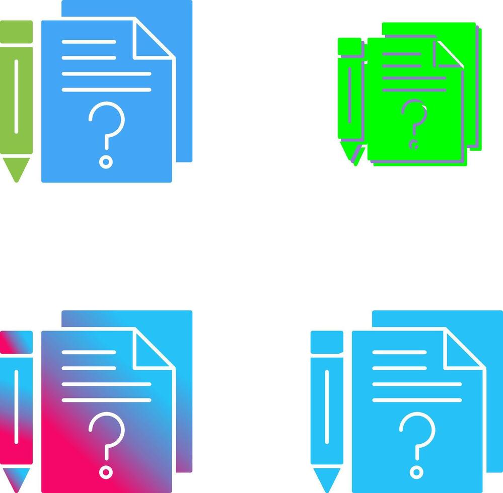 Question Icon Design vector
