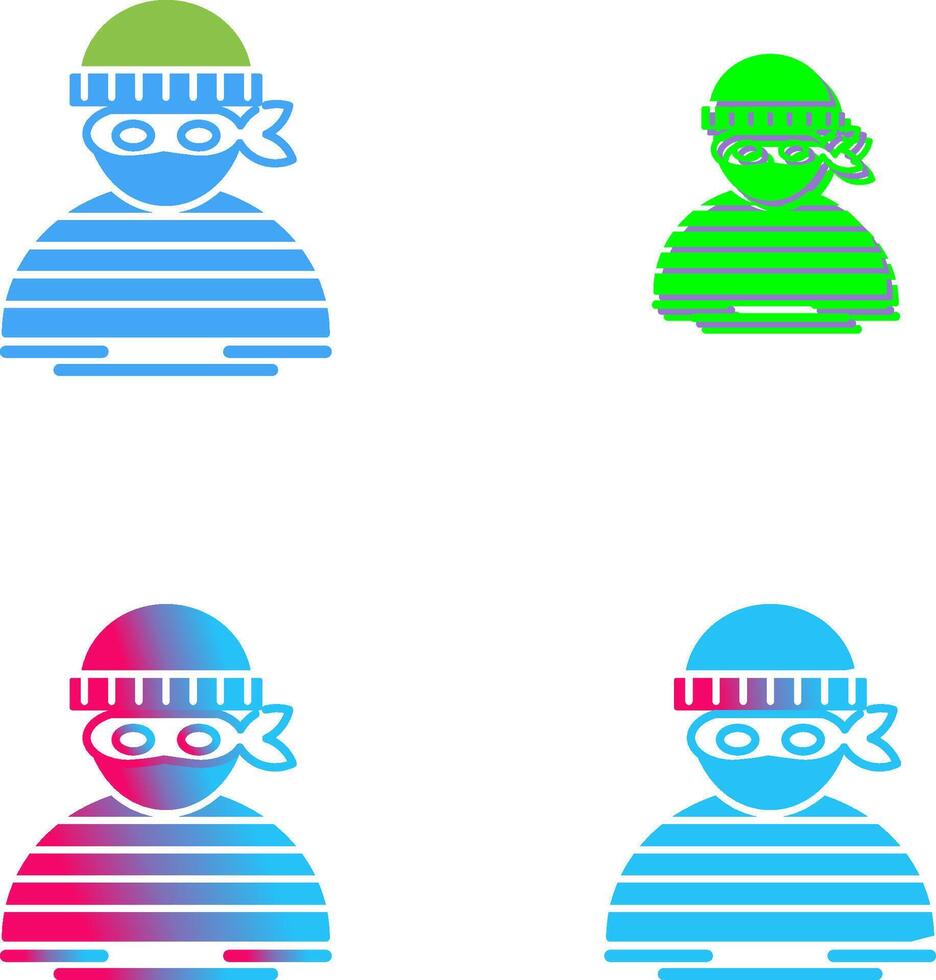 Thief Icon Design vector