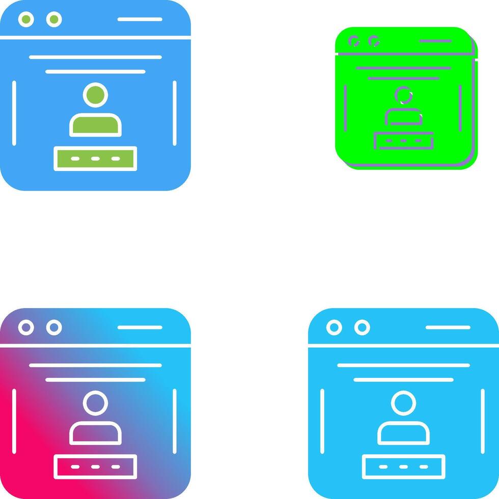 Password Icon Design vector