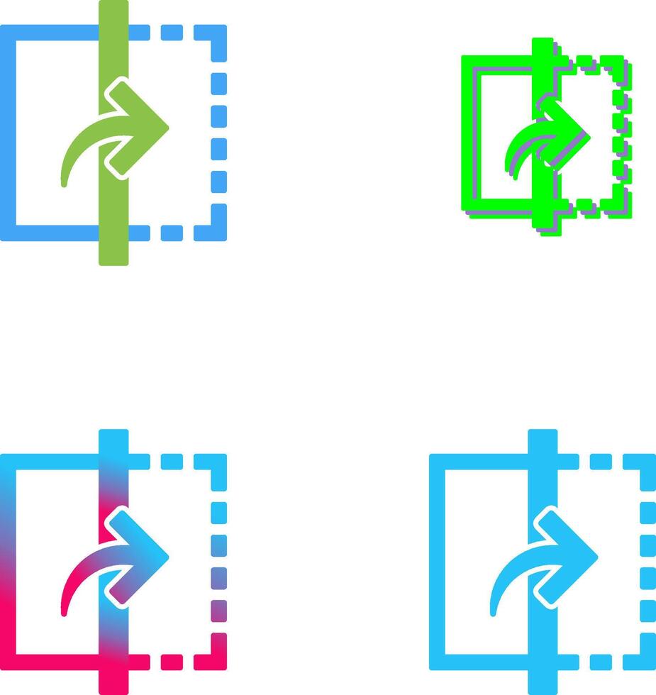 Reflect Icon Design vector