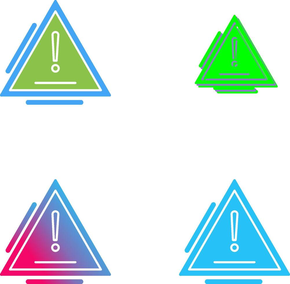Warning Icon Design vector
