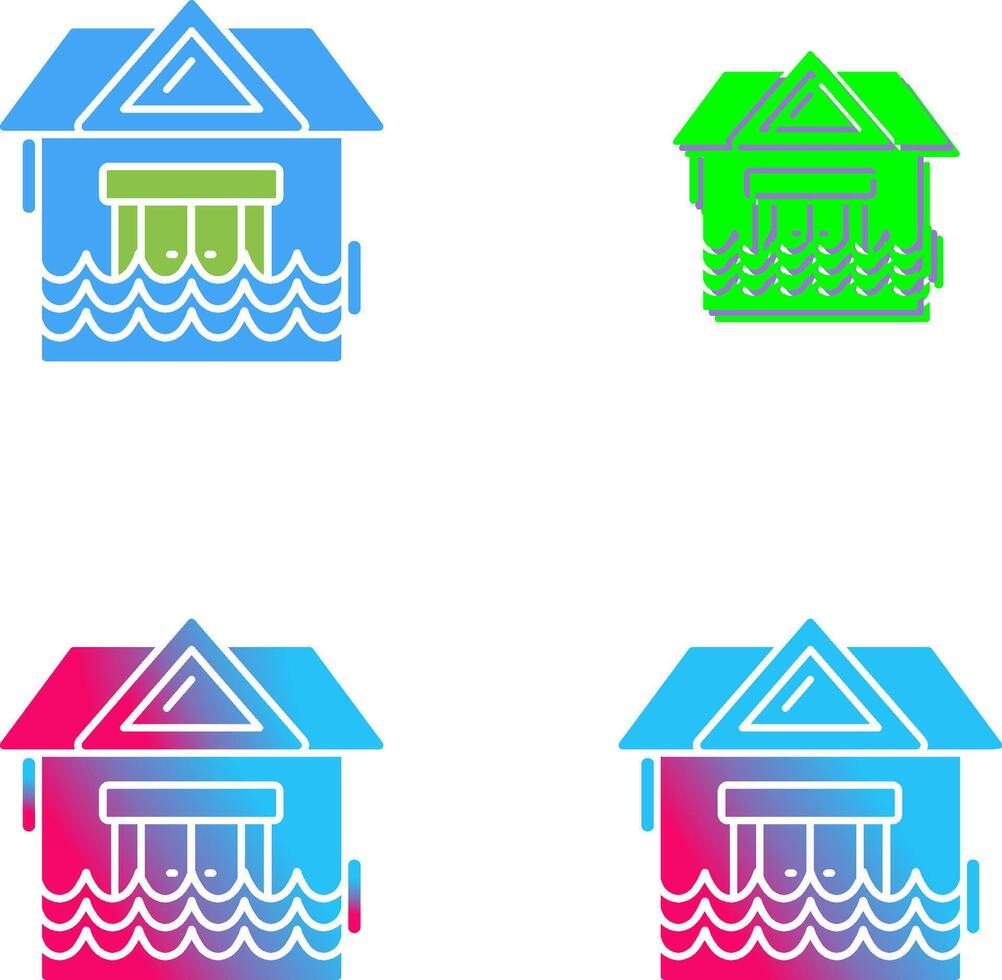 Natural Disaster Icon Design vector