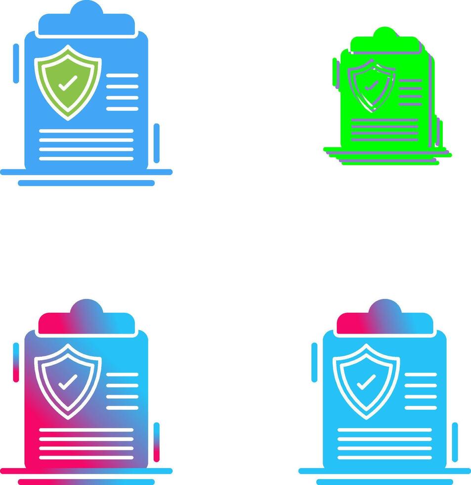 Protection Policy Icon Design vector