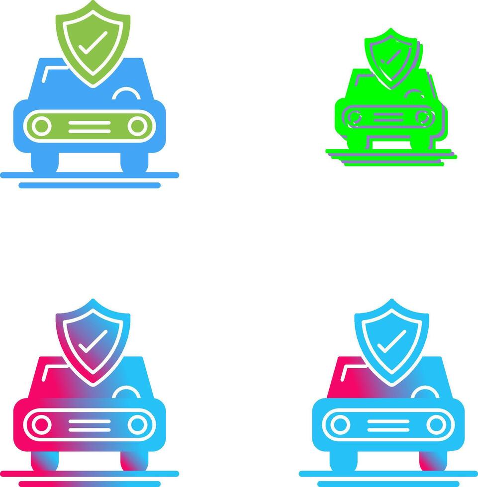 Car Protection Icon Design vector