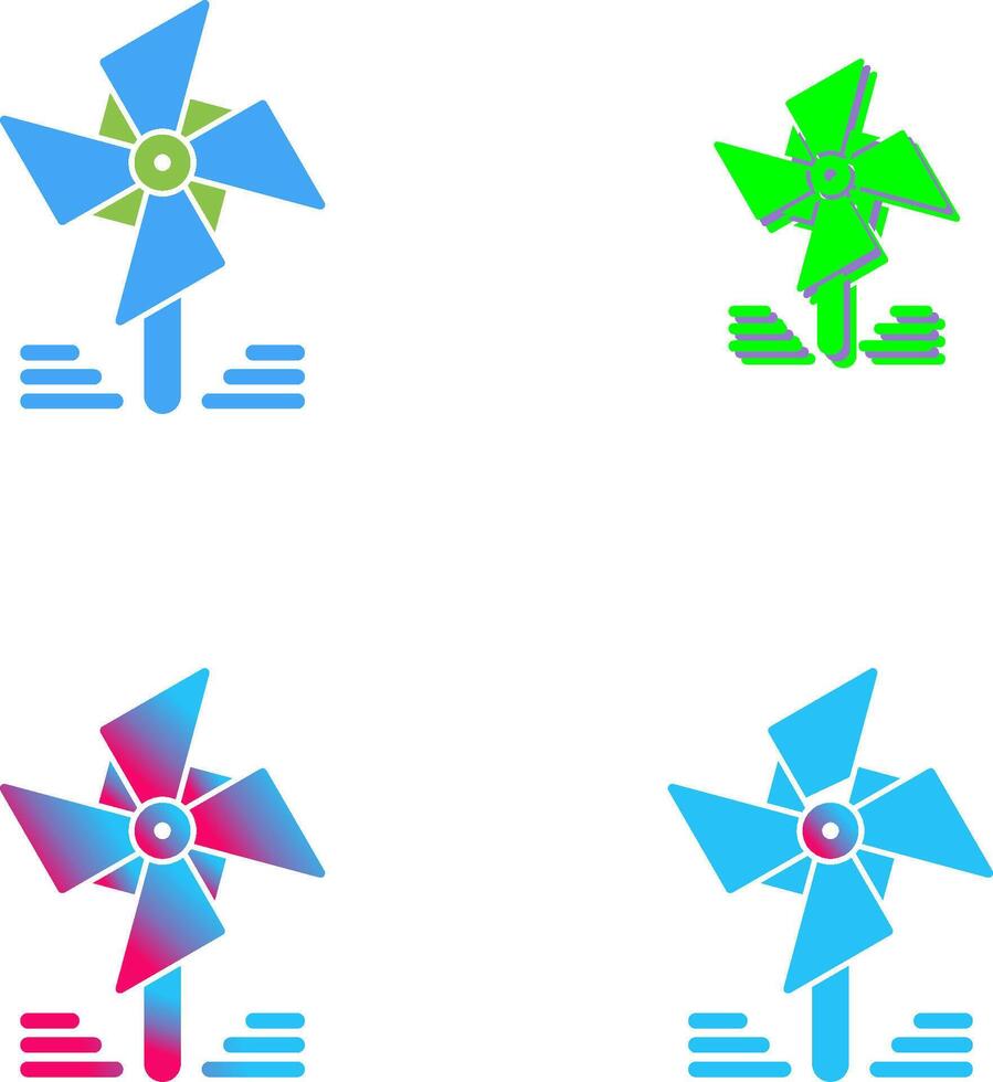 Pinwheel Icon Design vector