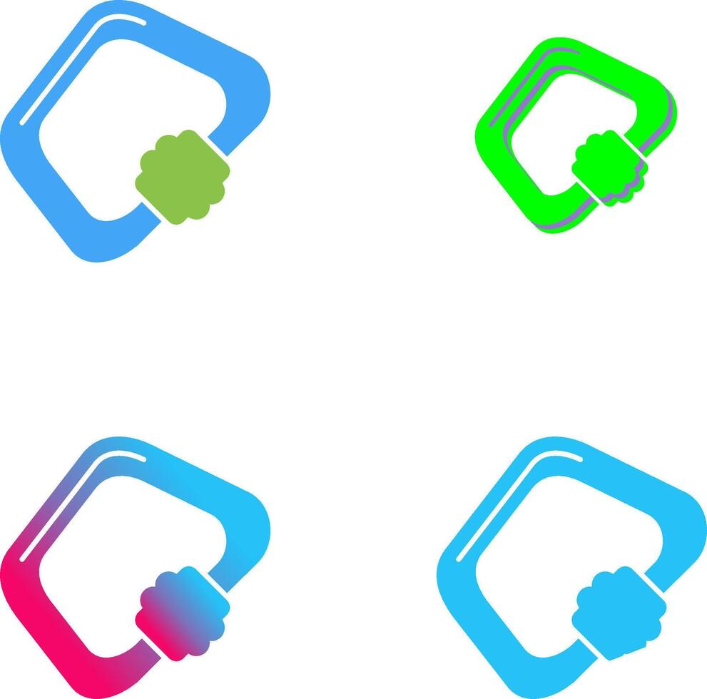 Carabiner Icon Design vector