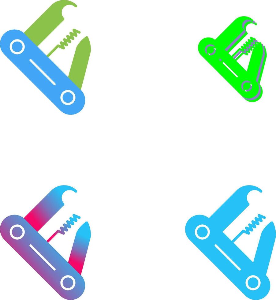 Swiss Army Knife Icon Design vector