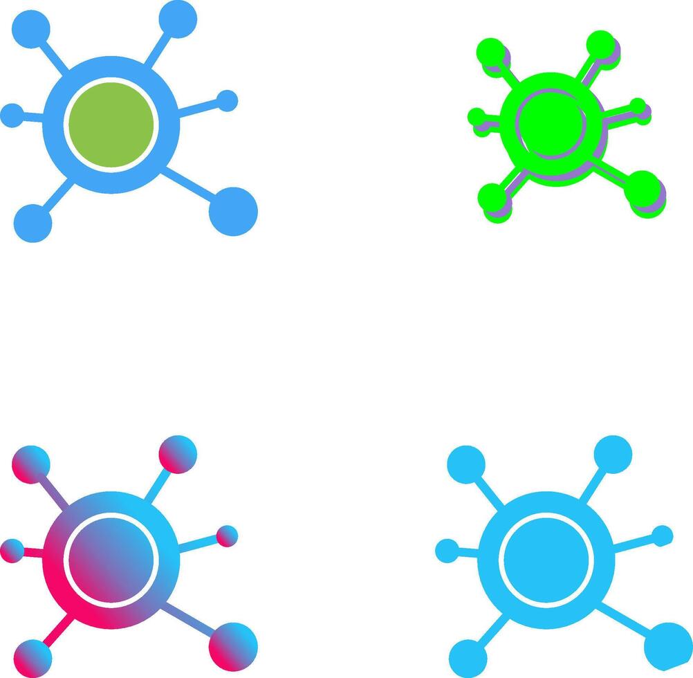 Molecule Icon Design vector