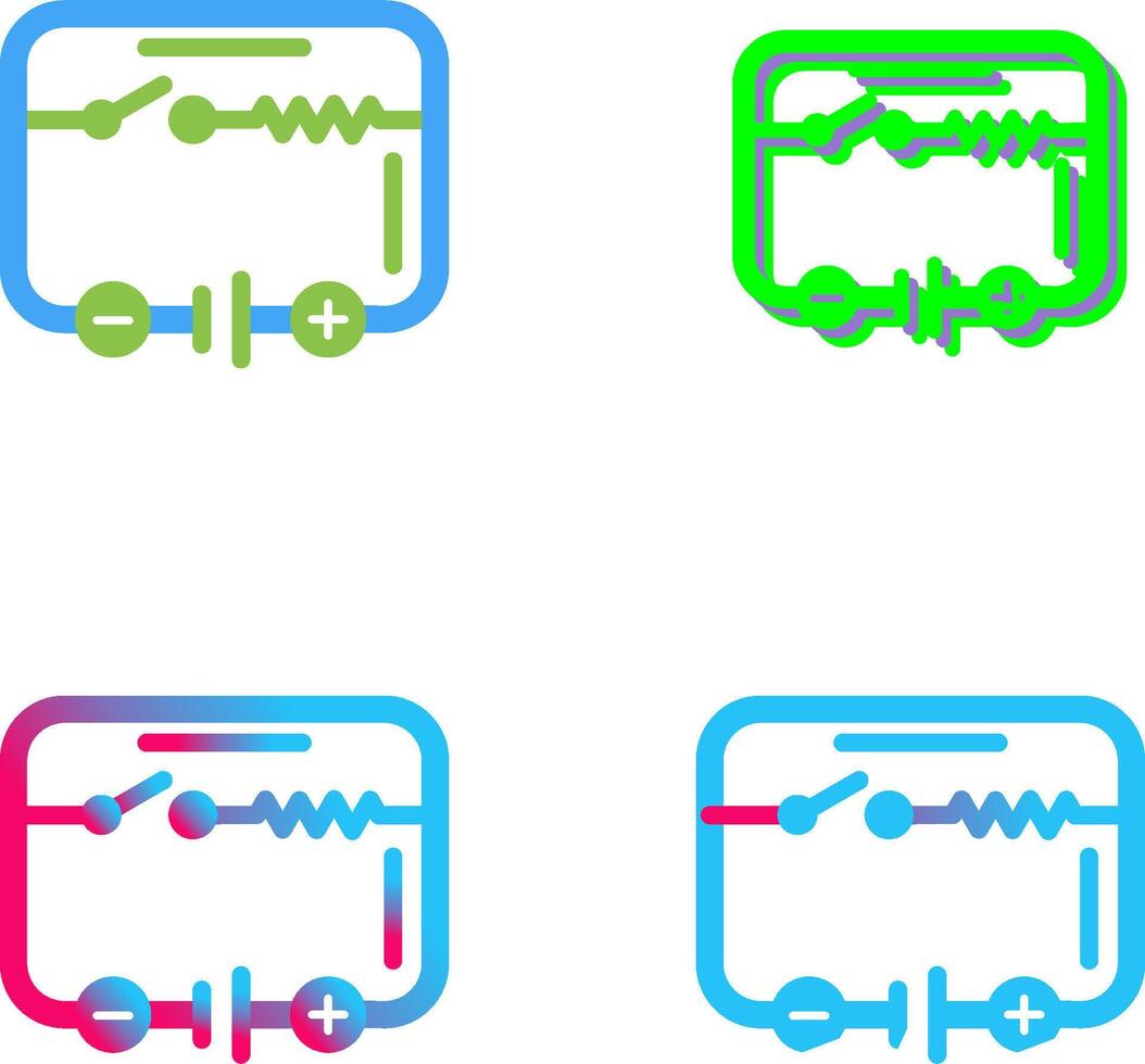 Electrical Circuit Icon Design vector