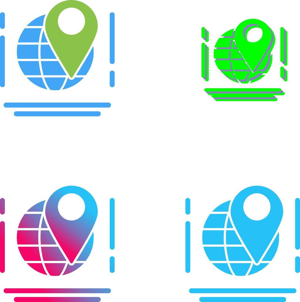 Map Icon Design vector