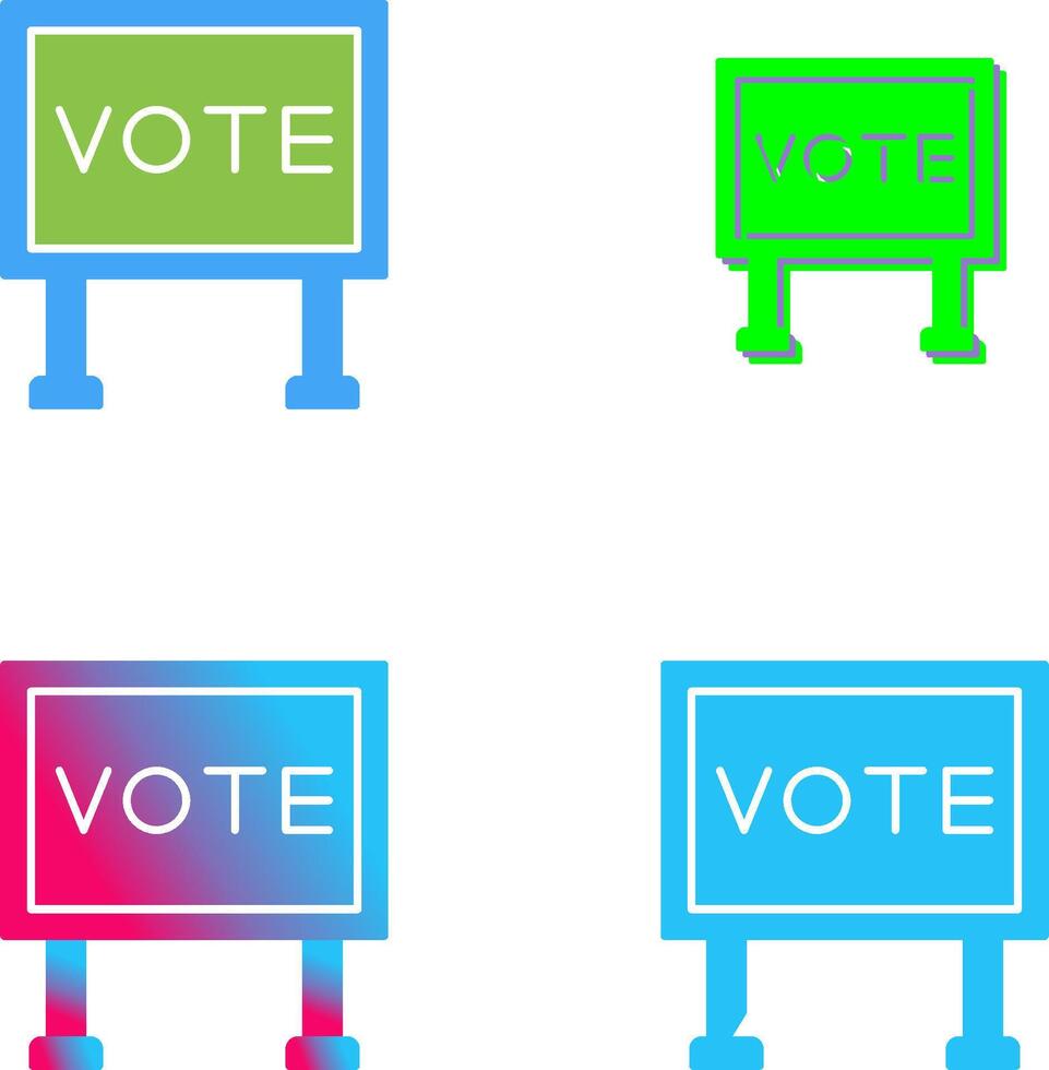 Billboard Icon Design vector