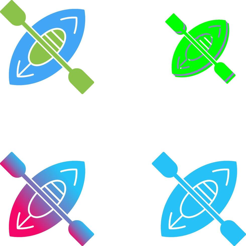 Kayak Icon Design vector