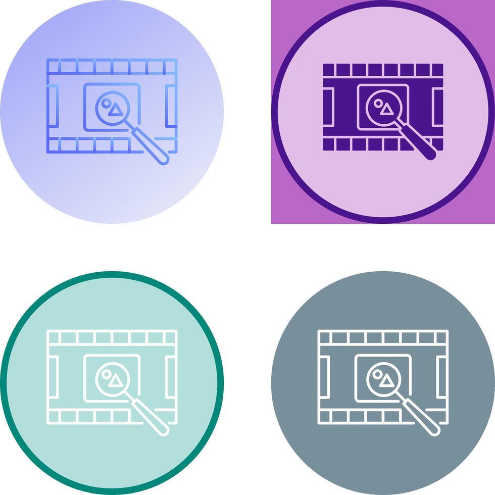 Unique Find Picture Icon Design vector
