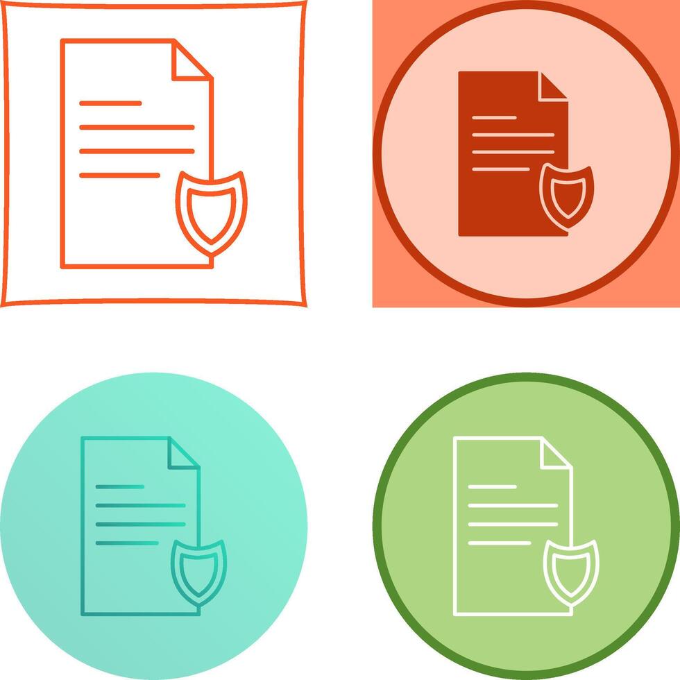 Private Document Icon Design vector