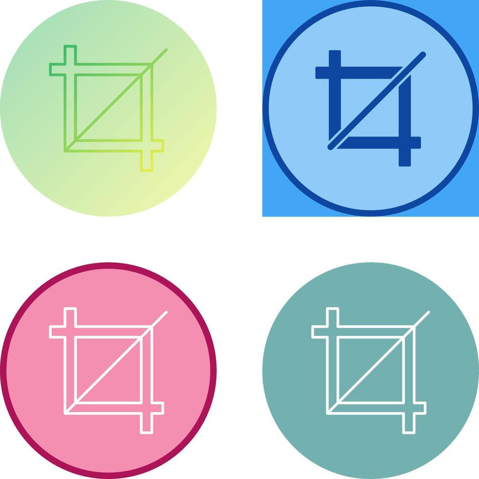 Unique Crop Icon Design vector