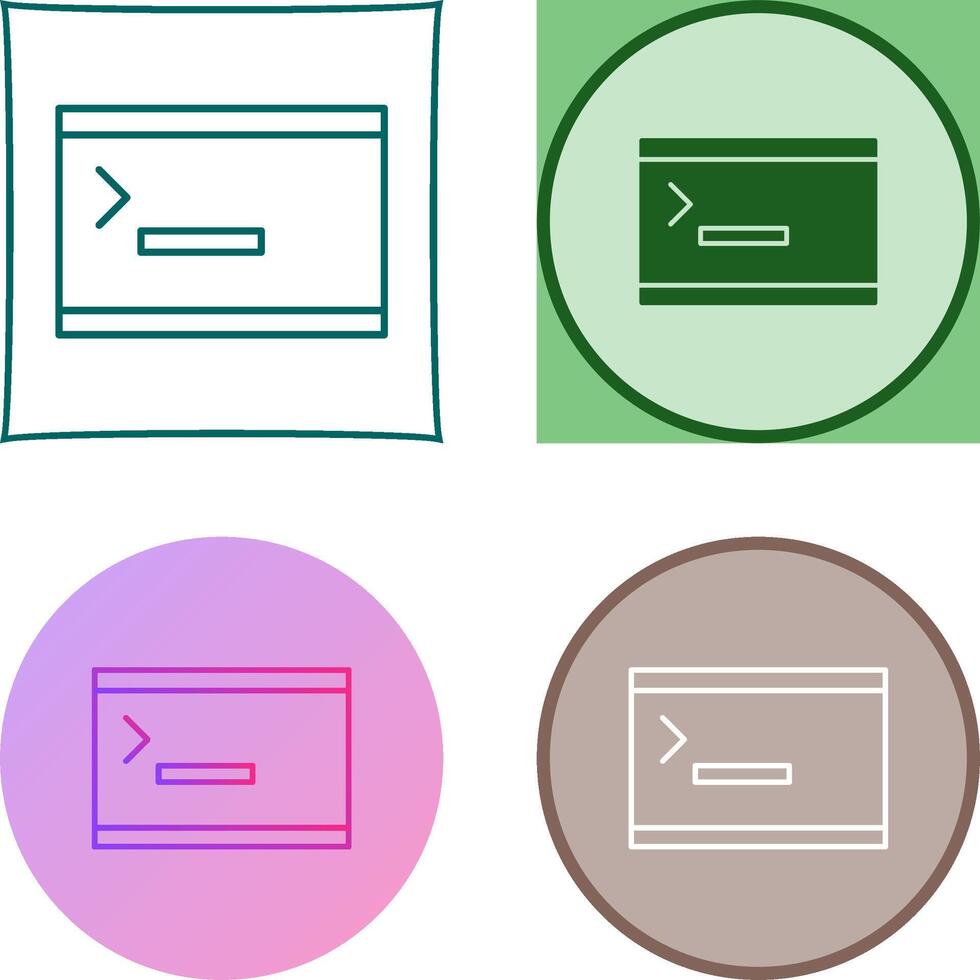 Unique Console Icon Design vector