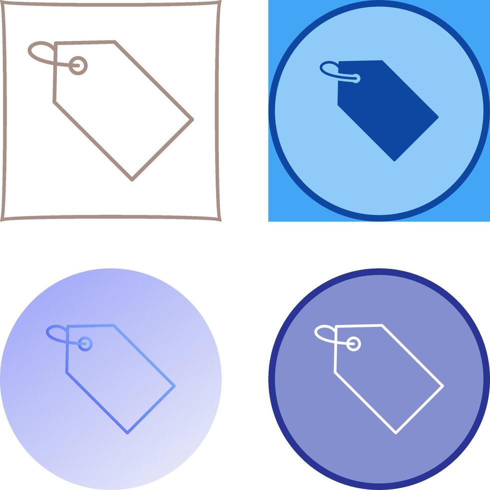 Unique Tag Icon Design vector
