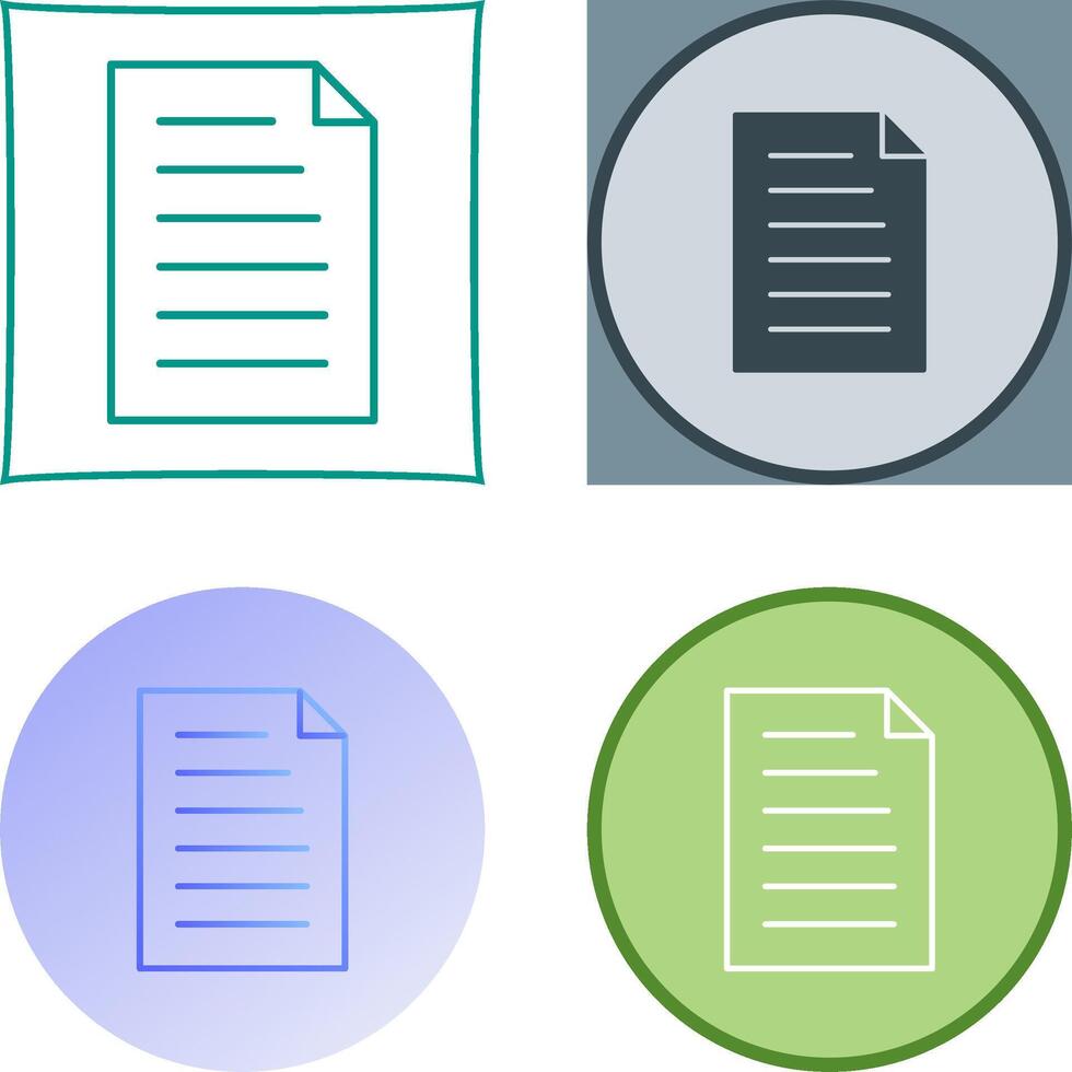 Unique Document Icon Design vector