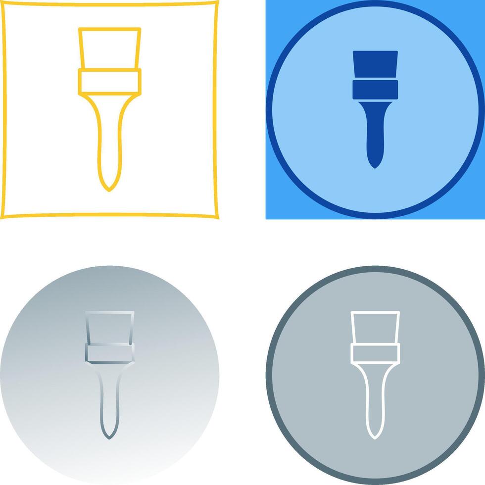 Unique Brush Icon Design vector