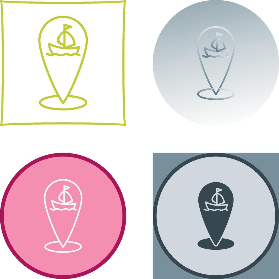 Shipping Location Icon Design vector