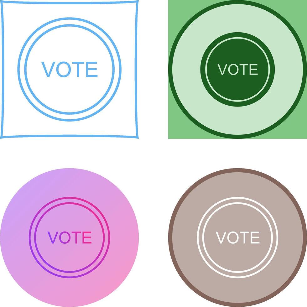 Vote Link Icon Design vector