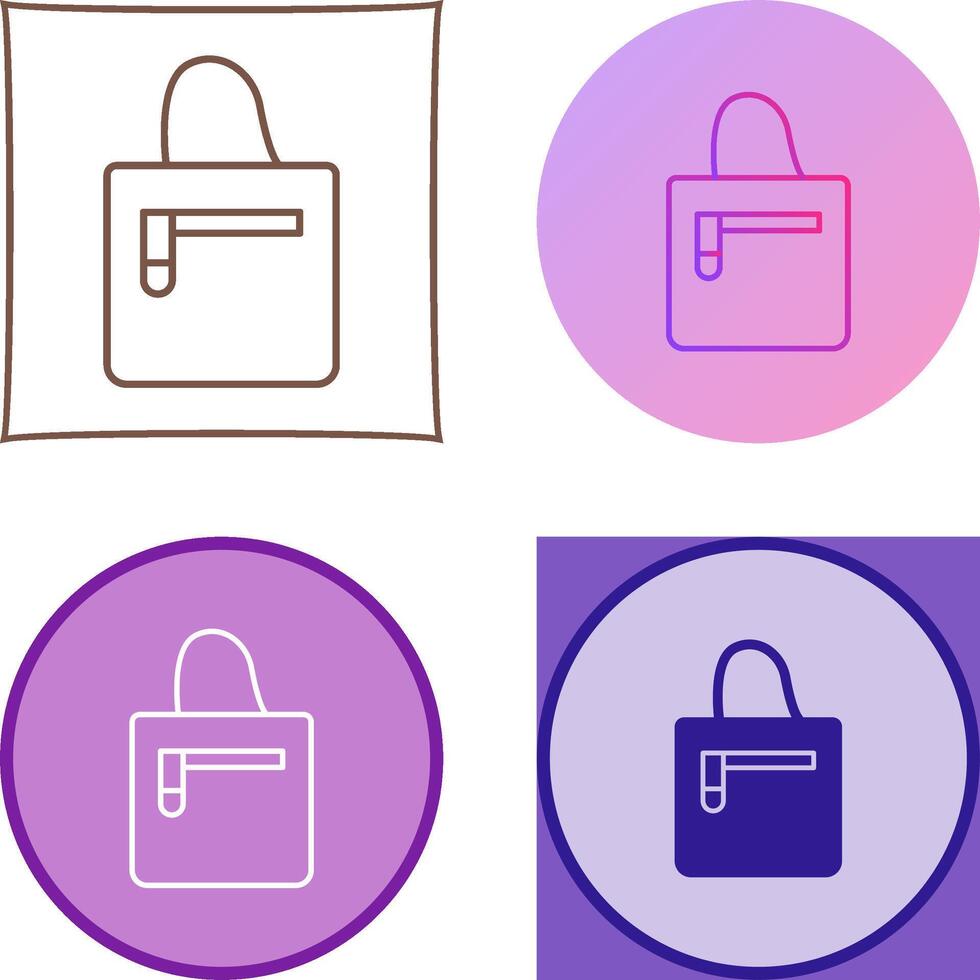 Handbag Icon Design vector