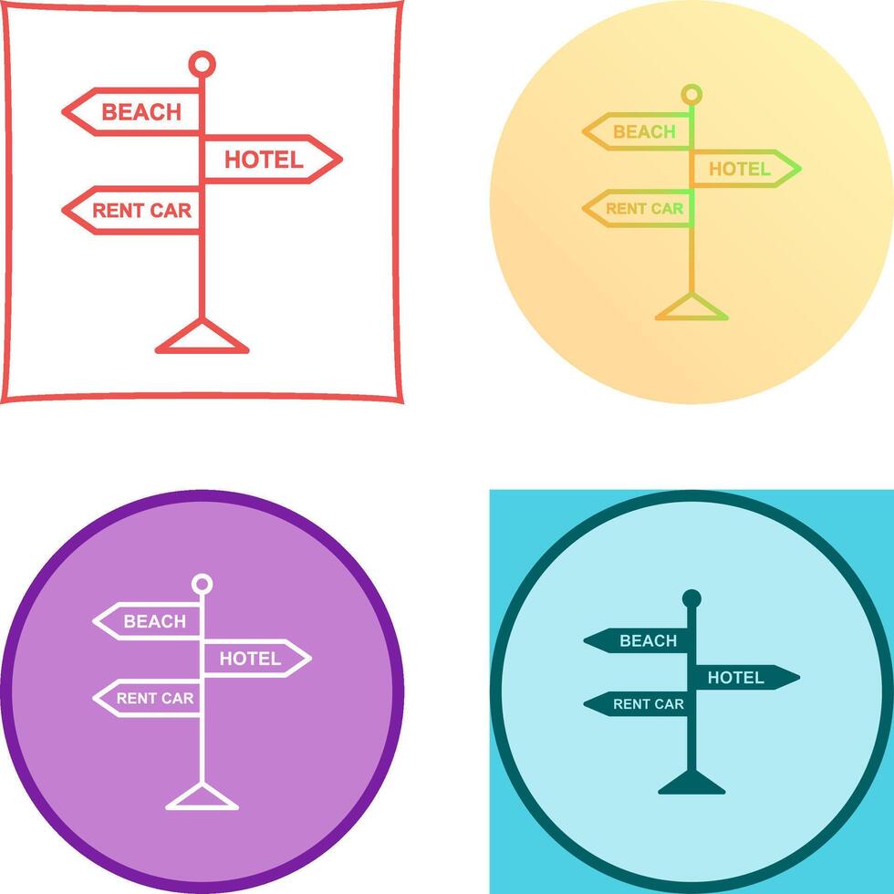Signboard Icon Design vector