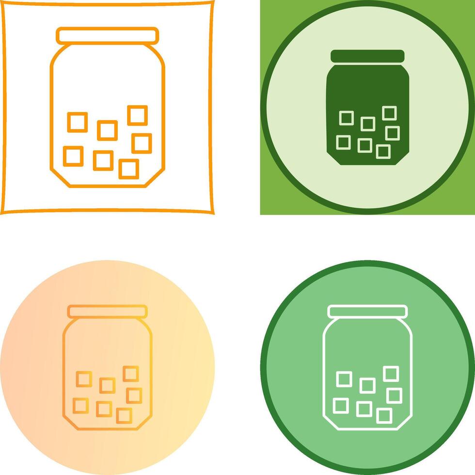 Sugar Bottle Icon Design vector